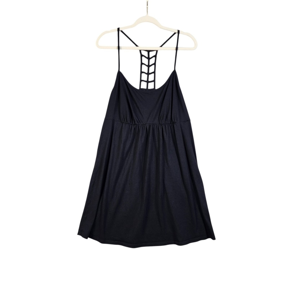 Cacique Sleepwear Womens‎ Black Cage Back Sleep Dress Nightgown Plus Size 18/20